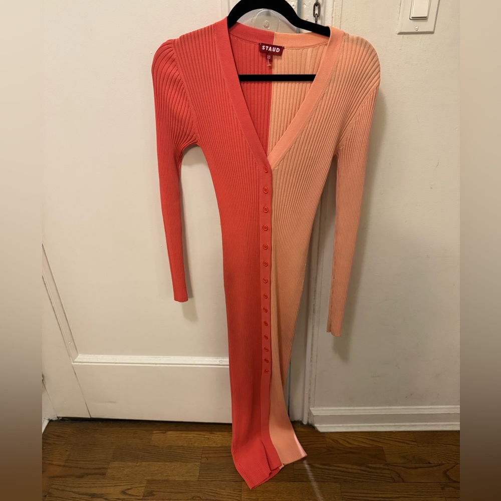 Staud button down dress